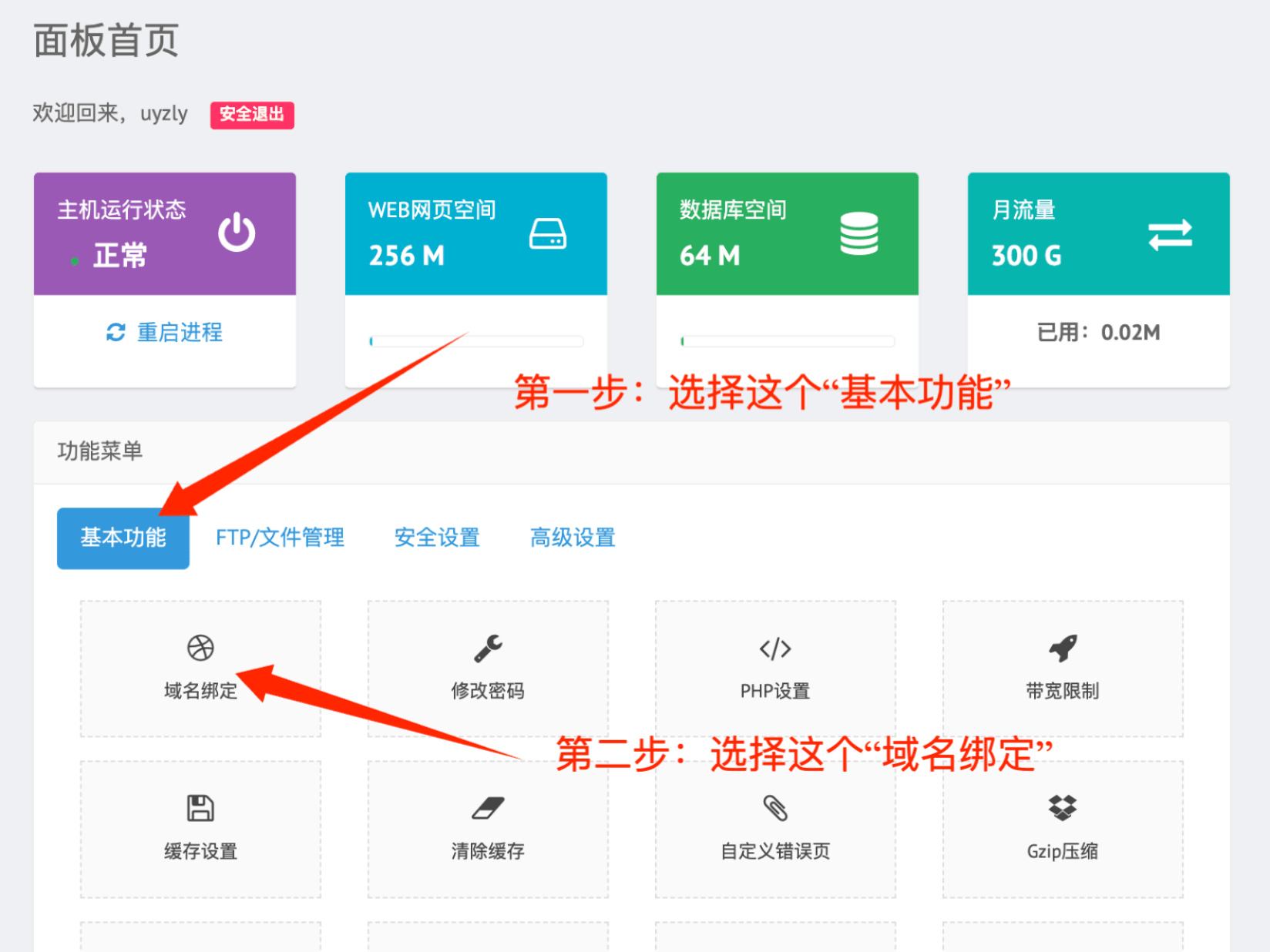 域名绑定按钮 域名绑定按钮