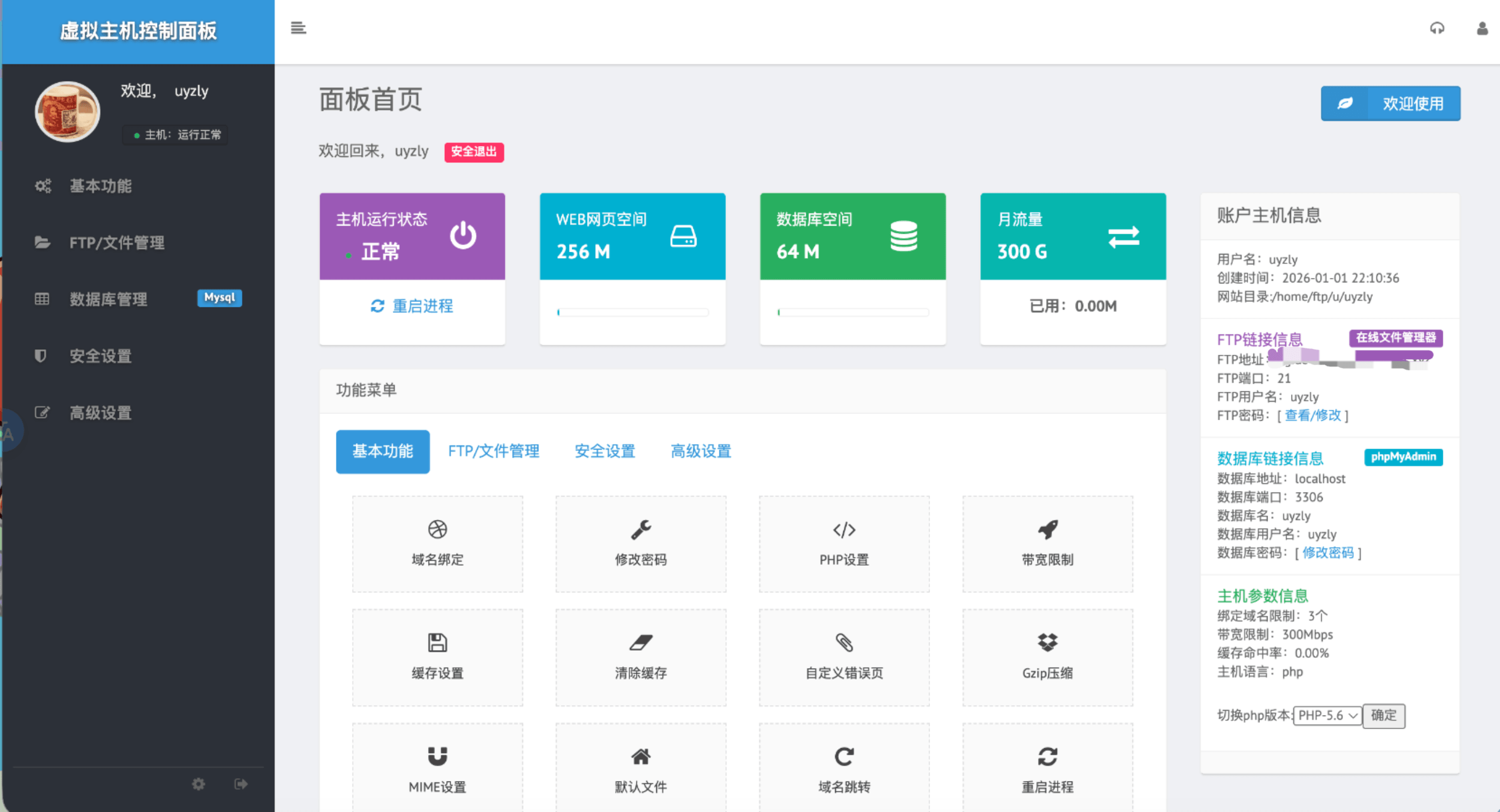 虚拟主机控制面板 虚拟主机控制面板